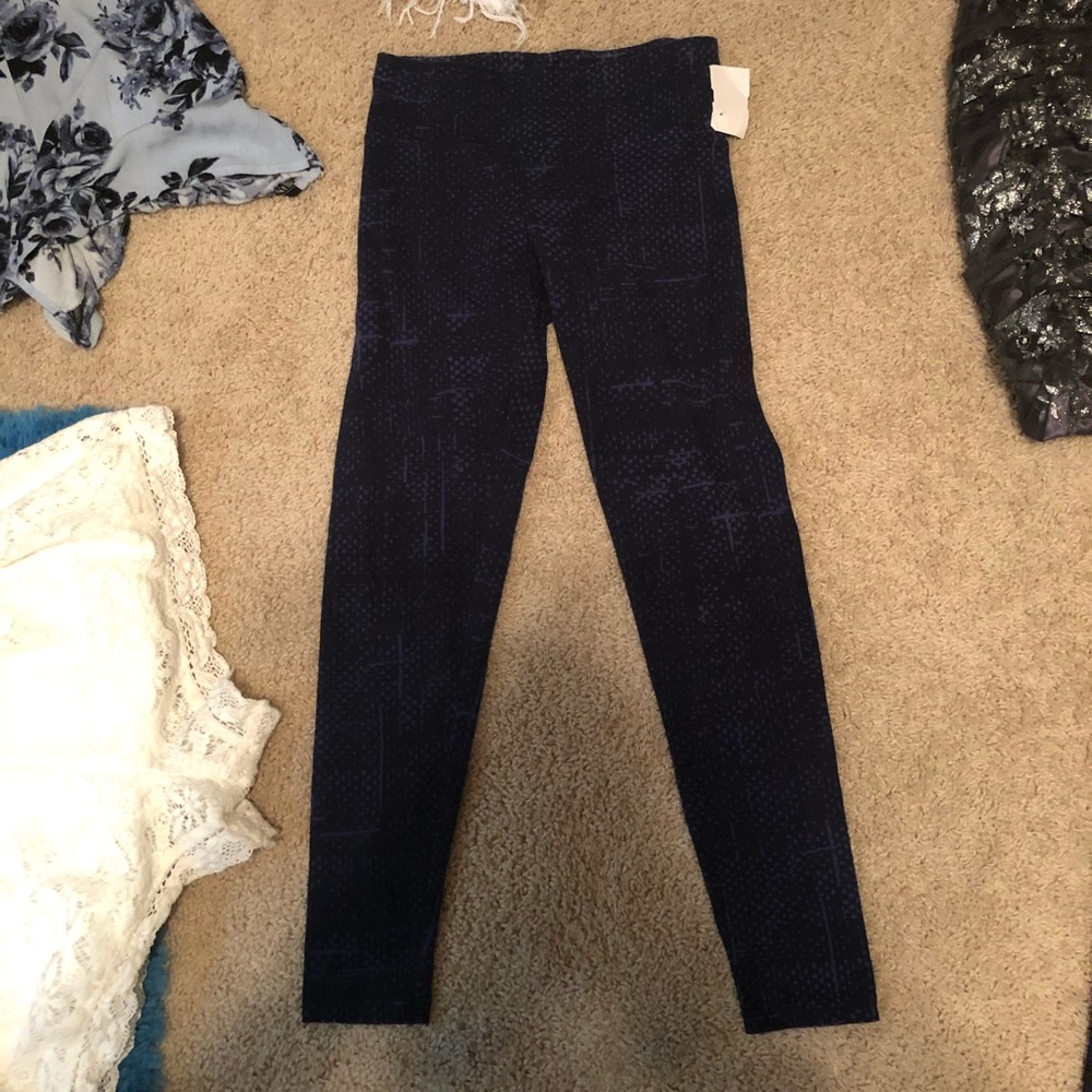 Black and blue leggings never worn